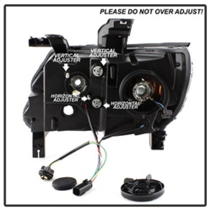 Spyder 15-17 Chevy Colorado Projector Headlights - Light Bar LED - Black (PRO-YD-CCO15-LBDRL-BK) - Bull Strap