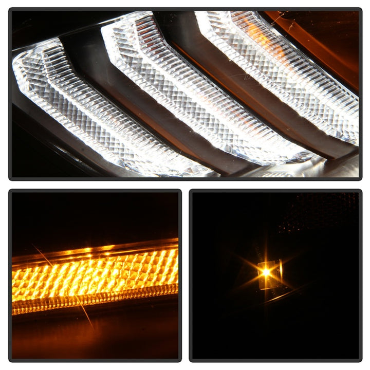 Spyder 15-18 Ford Focus Projector Headlights - Seq Turn Light Bar - Black PRO-YD-FF15-LBSEQ-BK - Bull Strap