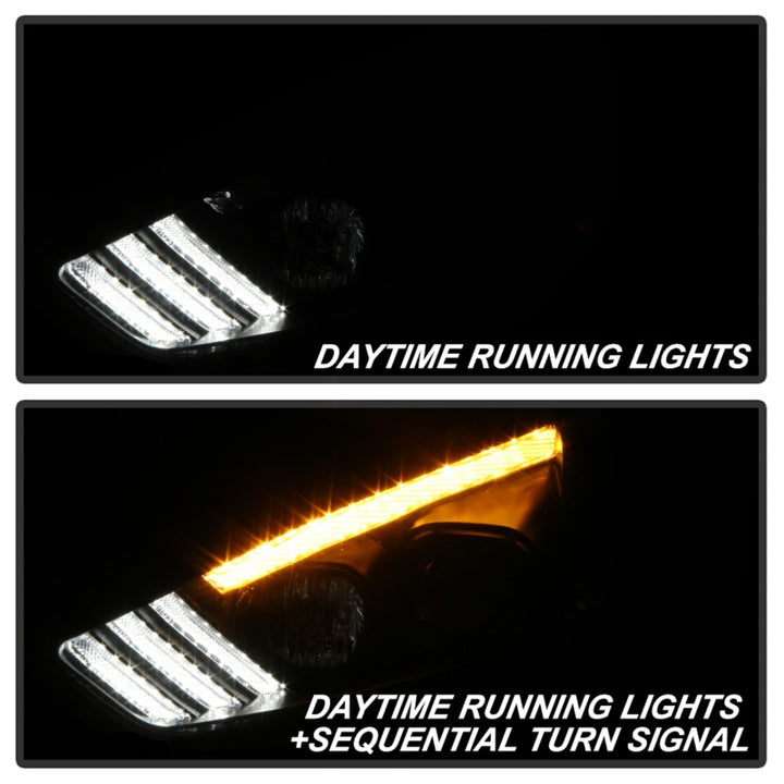 Spyder 15-18 Ford Focus Projector Headlights - Seq Turn Light Bar - Black PRO-YD-FF15-LBSEQ-BK - Bull Strap