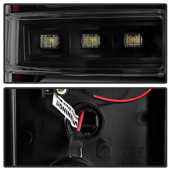 Spyder 16-17 Toyota Tacoma LED Tail Lights - Black Smoke (ALT-YD-TT16-LED-BSM) - Bull Strap