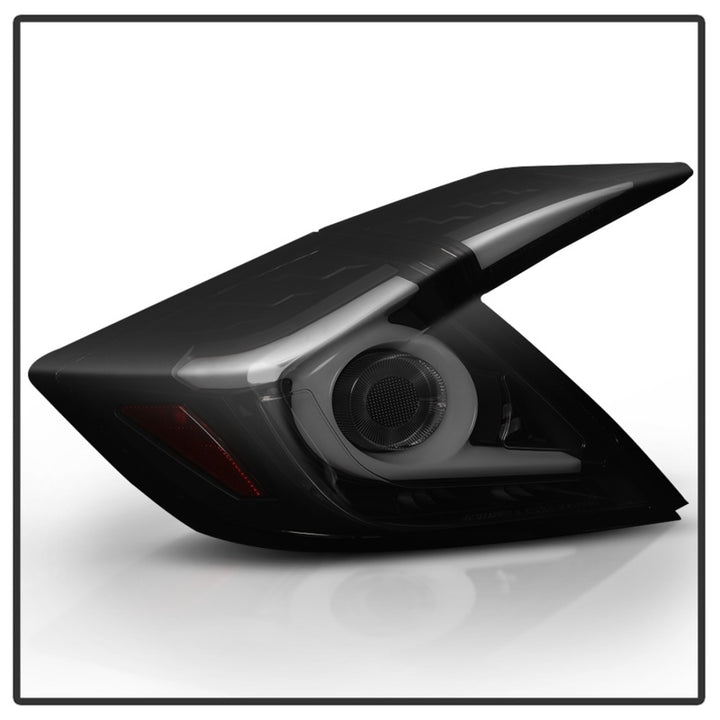 Spyder 16-18 Honda Civic 4 Door Light Bar LED Tail Lights - Black Smoke (ALT-YD-HC164D-LB-BSM) - Bull Strap