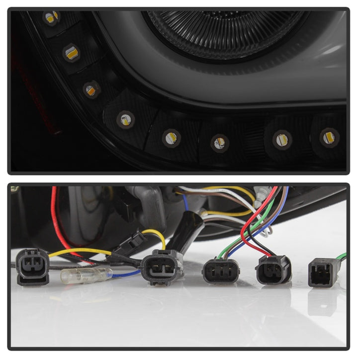 Spyder 16-18 Honda Civic 4 Door Light Bar LED Tail Lights - Black Smoke (ALT-YD-HC164D-LB-BSM) - Bull Strap