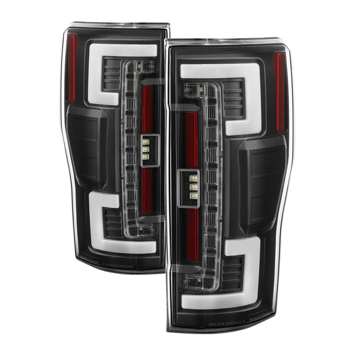 Spyder 17-18 Ford F250 (w/Blind Spot Sens./LED Model Only) LED Tail Lights-Blk ALT-YD-FS17BS-LED-BK - Bull Strap
