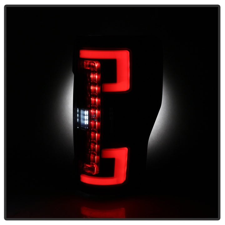 Spyder 17-18 Ford F250 (w/Blind Spot Sens./LED Model Only) LED Tail Lights-Blk ALT-YD-FS17BS-LED-BK - Bull Strap