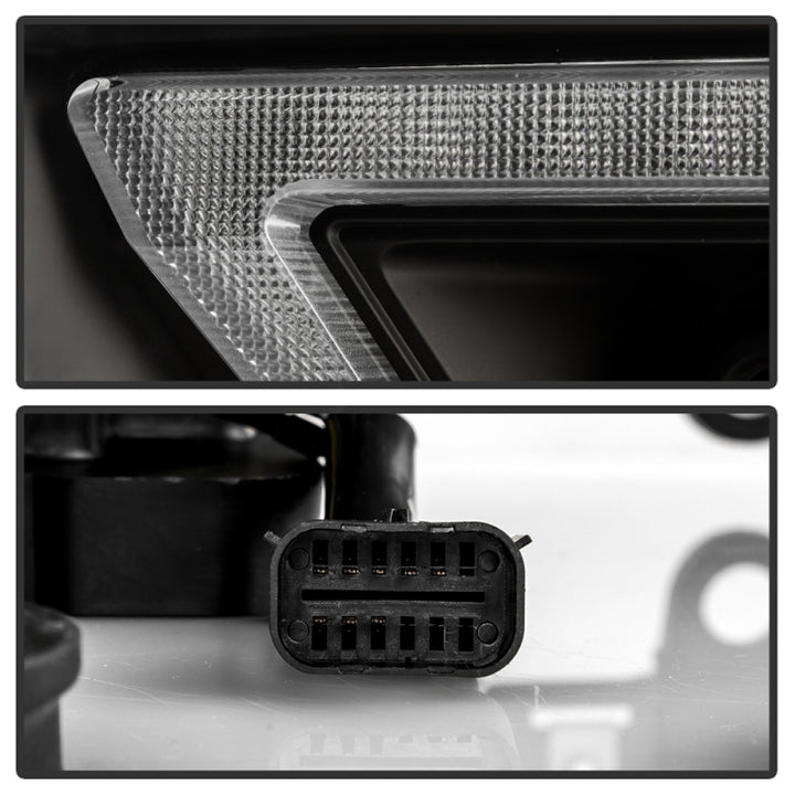 Spyder 19-22 Dodge Ram 2500/3500 (Halogen Model Only) Proj. Headlights (PRO-YD-DR19HDHALAP-SEQ-BK) - Bull Strap