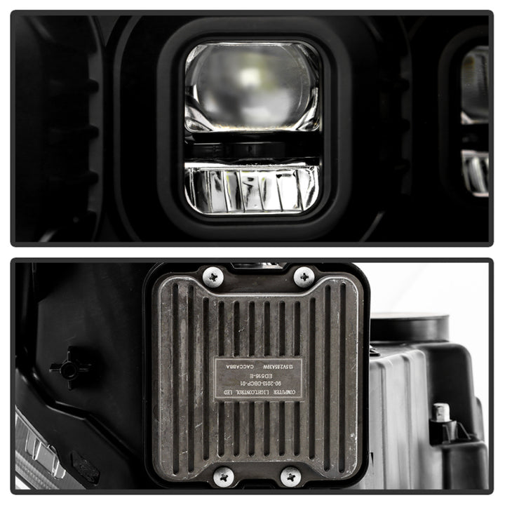 Spyder 19-22 Dodge Ram 2500/3500 (Halogen Model Only) Proj. Headlights (PRO-YD-DR19HDHALAP-SEQ-BK) - Bull Strap