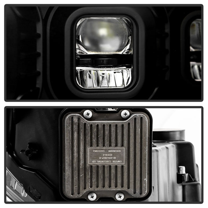 Spyder 19-22 Dodge Ram 2500/3500 (Halogen Model Only) Proj. Headlights (PRO-YD-DR19HDHALAP-SEQ-BK) - Bull Strap