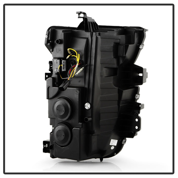 Spyder 20-23 Chevy Silverado 2500/3500 Proj Headlights - LED DRL - Black PRO-YD-CSHD20SI-SEQ-BK - Bull Strap