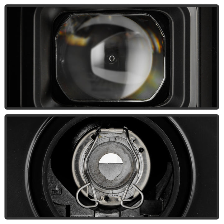 Spyder 20-23 Chevy Silverado 2500/3500 Proj Headlights - LED DRL - Black PRO-YD-CSHD20SI-SEQ-BK - Bull Strap
