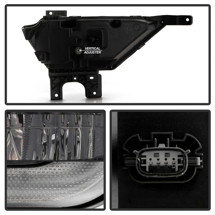 Spyder 21-23 Ford F150 w/ Turn Signal OEM Style Full LED Fog Lights w/ Switch FL-FF1502021-LED-T-C - Bull Strap