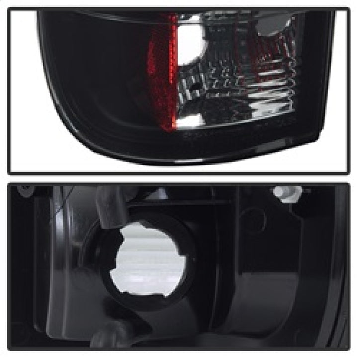 Spyder 97-03 Ford F150 Stylsd. F250 V3 Lght Bar LED Tail Lights - Blk Smk ALT-YD-FF15097V3-LBLED-BSM - Bull Strap