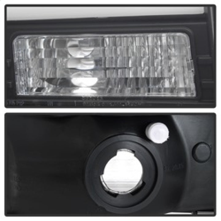 Spyder 99-04 Ford F250 Super Duty Projector Headlights - Light Bar - Black PRO-YD-FF25099V2-LB-BK - Bull Strap