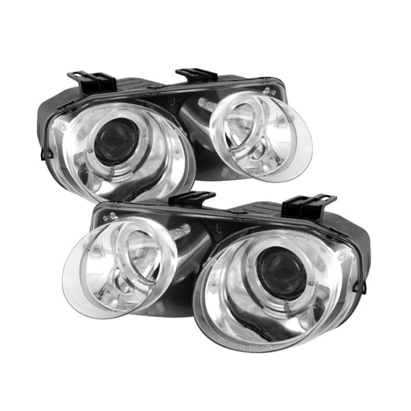 Spyder Acura Integra 98-01 Projector Headlights LED Halo -Chrome High H1 Low 9006 PRO-YD-AI98-HL-C - Bull Strap