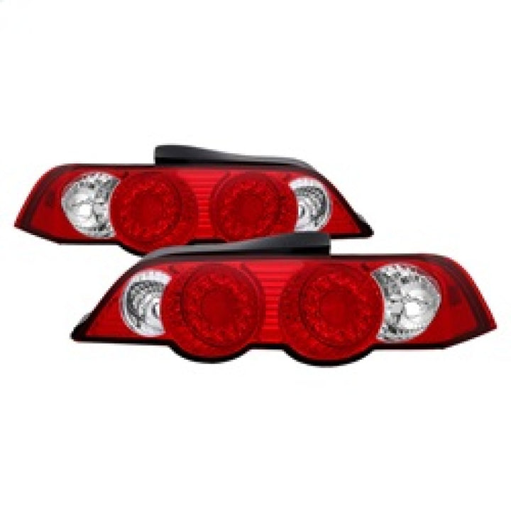 Spyder Acura RSX 02-04 LED Tail Lights Red Clear ALT-YD-ARSX02-LED-RC - Bull Strap
