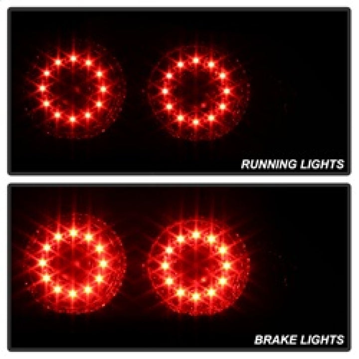 Spyder Acura RSX 02-04 LED Tail Lights Red Clear ALT-YD-ARSX02-LED-RC - Bull Strap