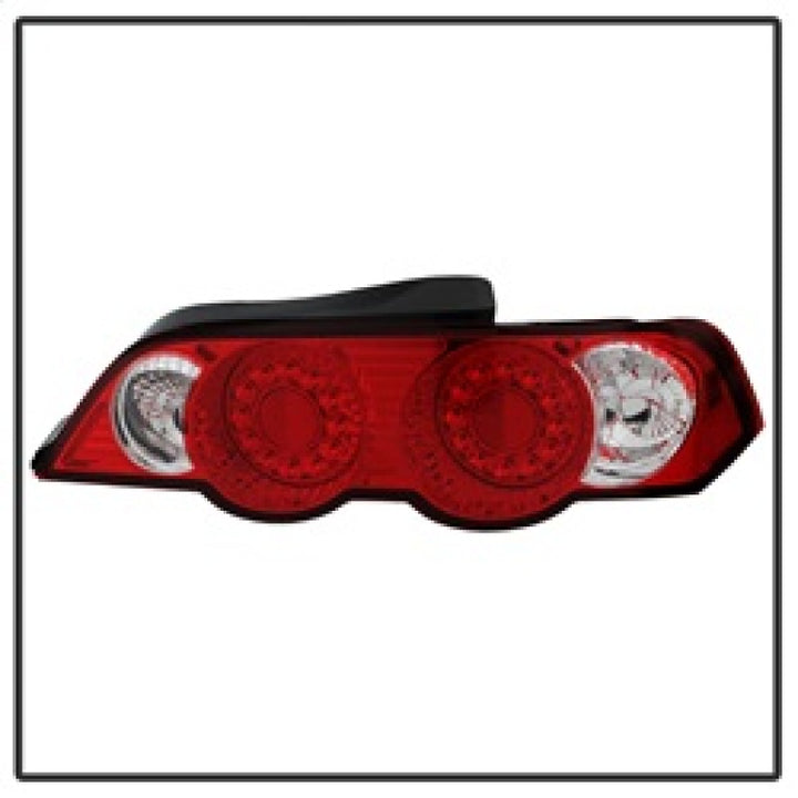Spyder Acura RSX 02-04 LED Tail Lights Red Clear ALT-YD-ARSX02-LED-RC - Bull Strap