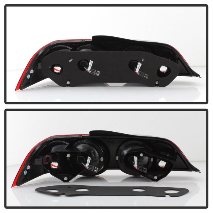 Spyder Acura RSX 02-04 LED Tail Lights Red Clear ALT-YD-ARSX02-LED-RC - Bull Strap
