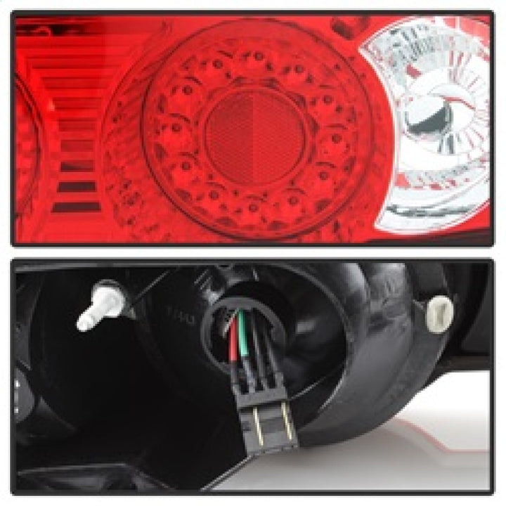Spyder Acura RSX 02-04 LED Tail Lights Red Clear ALT-YD-ARSX02-LED-RC - Bull Strap