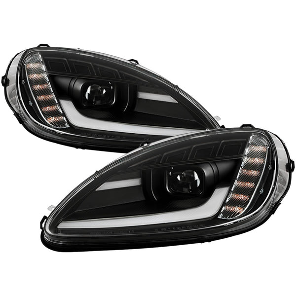 Spyder Apex Series 05-13 Chevrolet C6 Corvette Hi Powered LED Module Headlights - Bull Strap