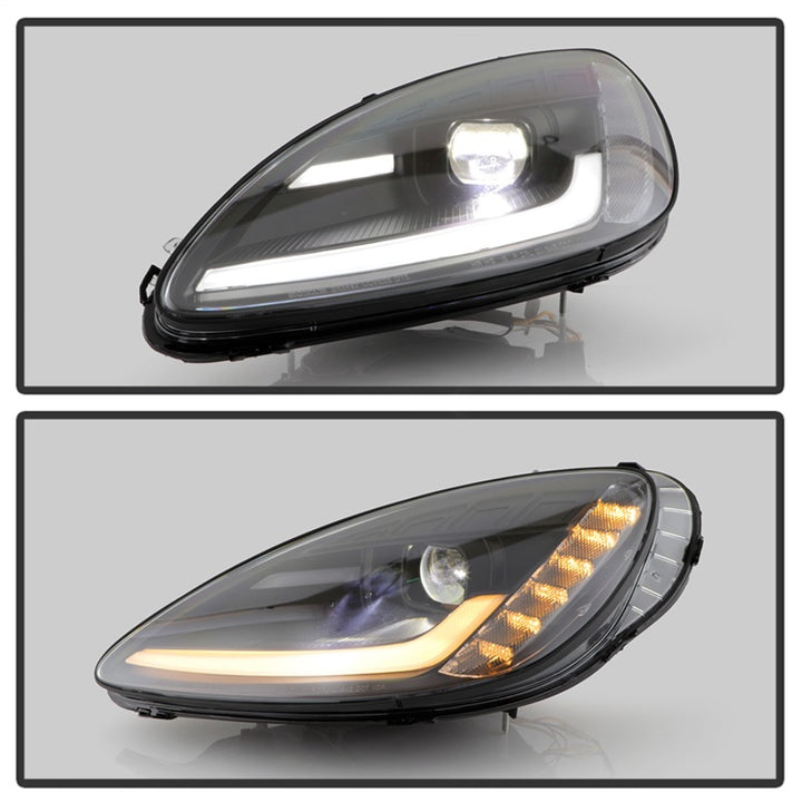 Spyder Apex Series 05-13 Chevrolet C6 Corvette Hi Powered LED Module Headlights - Bull Strap