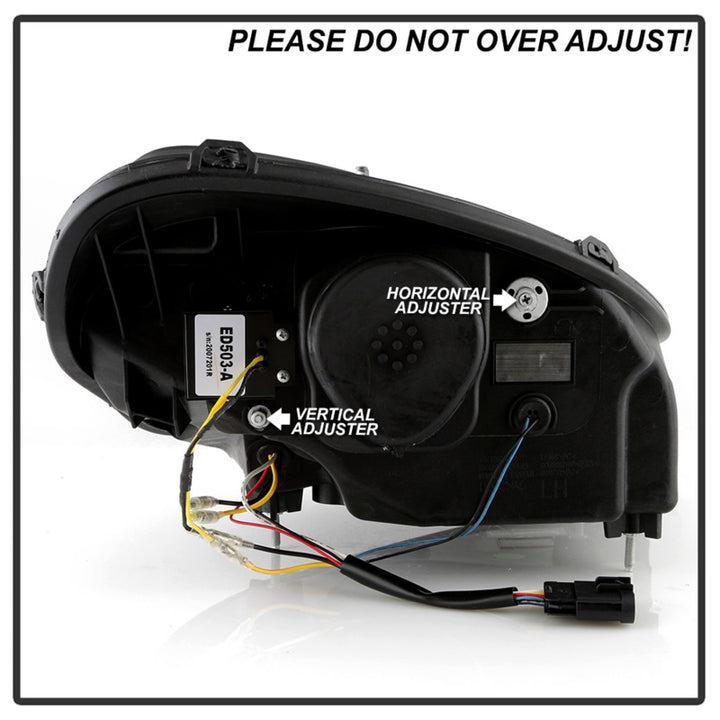 Spyder Apex Series 05-13 Chevrolet C6 Corvette Hi Powered LED Module Headlights - Bull Strap