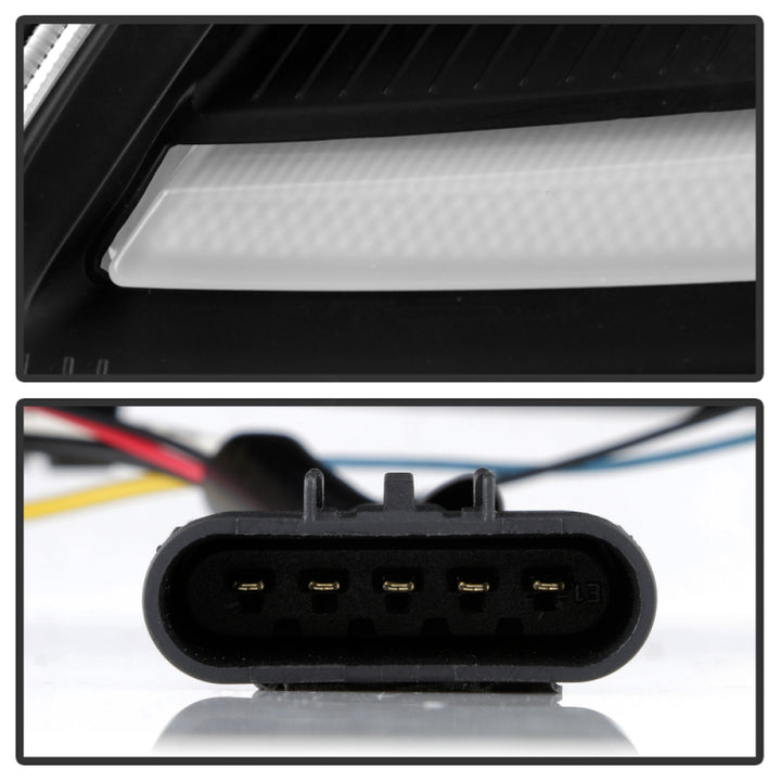Spyder Apex Series 05-13 Chevrolet C6 Corvette Hi Powered LED Module Headlights - Bull Strap