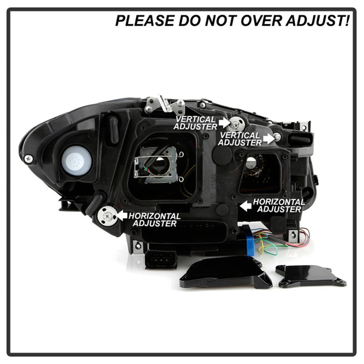 Spyder BMW 5 Series F10 11-13 Xenon/HID AFS Projector Headlights - Black PRO-YD-BMWF10HIDAFS-SEQ-BK - Bull Strap