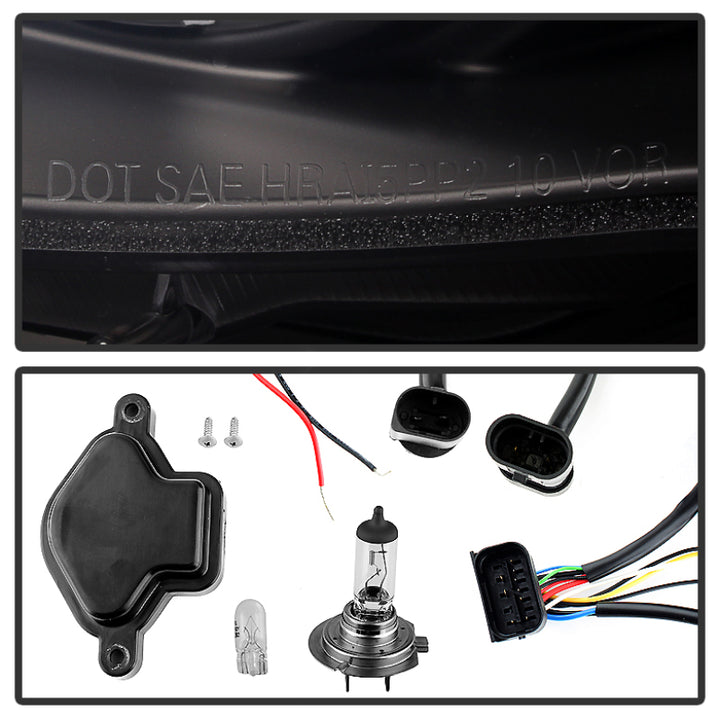 Spyder BMW E46 3-Series 02-05 4DR Projector Headlights 1PC LED Halo Blk PRO-YD-BMWE4602-4D-AM-BK - Bull Strap