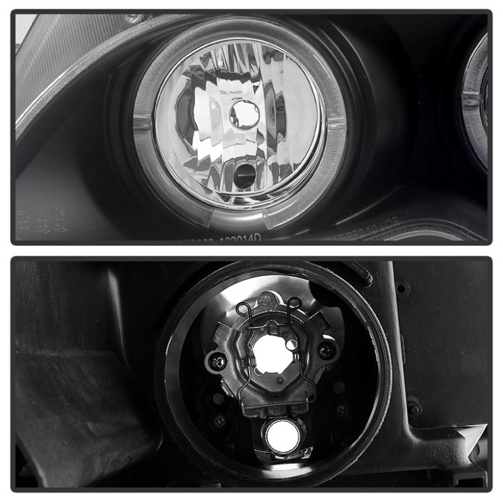 Spyder BMW E46 3-Series 02-05 4DR Projector Headlights 1PC LED Halo Blk PRO-YD-BMWE4602-4D-AM-BK - Bull Strap