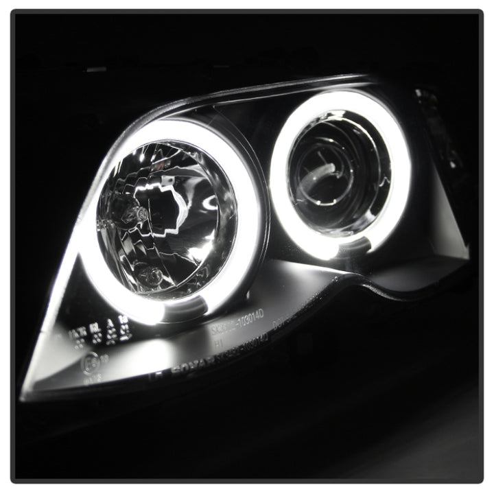 Spyder BMW E46 3-Series 02-05 4DR Projector Headlights 1PC LED Halo Blk PRO-YD-BMWE4602-4D-AM-BK - Bull Strap