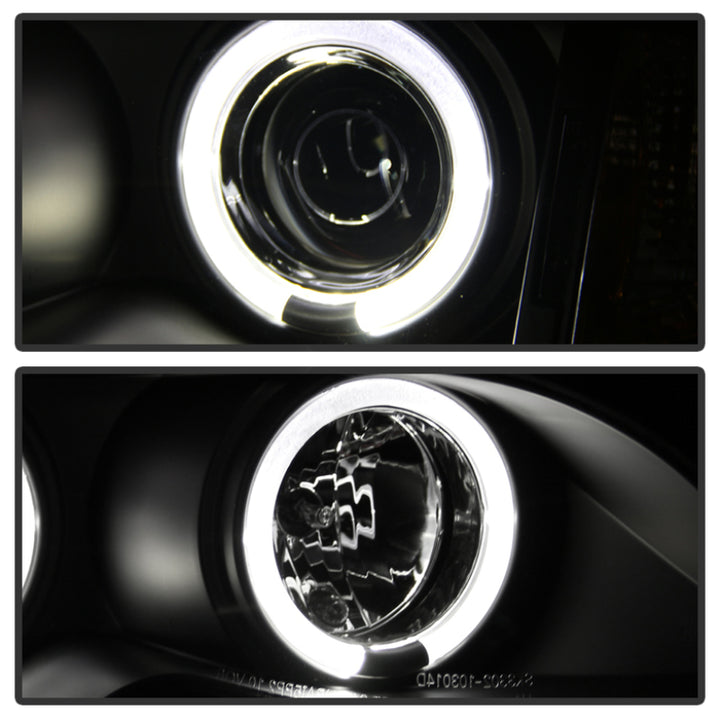 Spyder BMW E46 3-Series 02-05 4DR Projector Headlights 1PC LED Halo Blk PRO-YD-BMWE4602-4D-AM-BK - Bull Strap