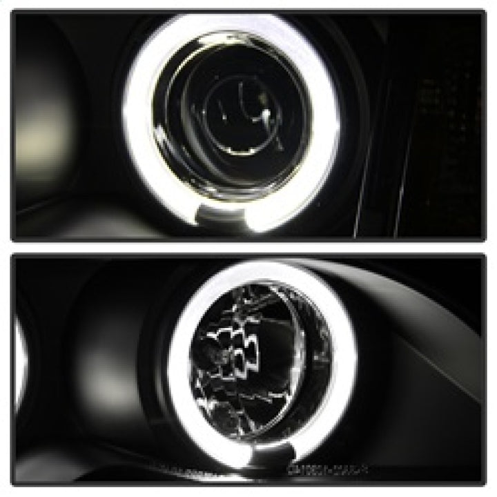 Spyder BMW E46 3-Series 02-05 4DR Projector Headlights 1PC LED Halo Blk PRO-YD-BMWE4602-4D-AM-BK - Bull Strap