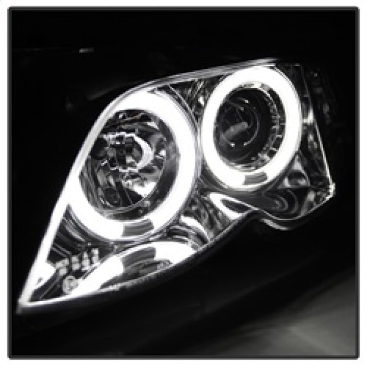 Spyder BMW E46 3-Series 02-05 4DR Projector Headlights 1PC LED Halo Chrm PRO-YD-BMWE4602-4D-AM-C - Bull Strap