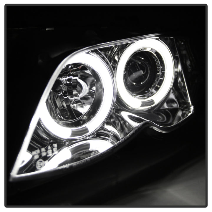 Spyder BMW E46 3-Series 02-05 4DR Projector Headlights 1PC LED Halo Chrm PRO-YD-BMWE4602-4D-AM-C - Bull Strap