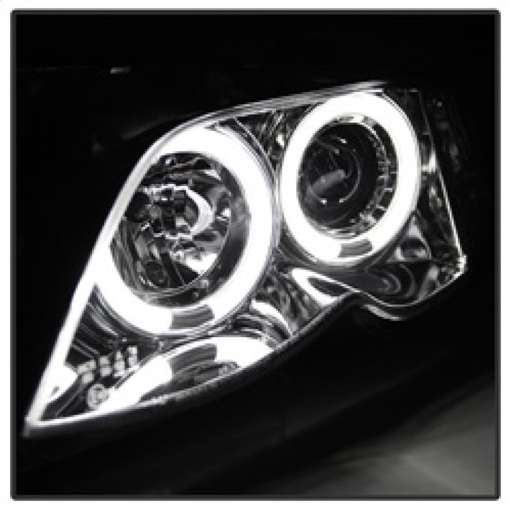 Spyder BMW E46 3-Series 02-05 4DR Projector Headlights 1PC LED Halo Chrm PRO-YD-BMWE4602-4D-AM-C - Bull Strap