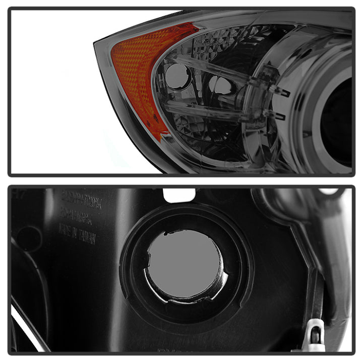 Spyder BMW E90 3-Series 06-08 (4 dr) Proj LED Halo Amber Reflctr Rplc Bulb Smke PRO-YD-BMWE9005-AM-S - Bull Strap