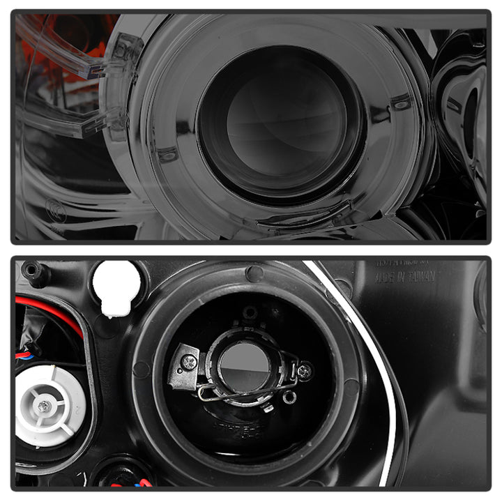 Spyder BMW E90 3-Series 06-08 (4 dr) Proj LED Halo Amber Reflctr Rplc Bulb Smke PRO-YD-BMWE9005-AM-S - Bull Strap