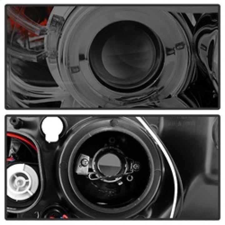 Spyder BMW E90 3-Series 06-08 (4 dr) Proj LED Halo Amber Reflctr Rplc Bulb Smke PRO-YD-BMWE9005-AM-S - Bull Strap