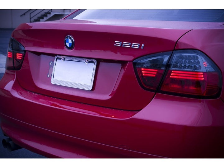 Spyder BMW E90 3-Series 06-08 4Dr LED Tail Lights Red Smoke ALT-YD-BE9006-LED-RS - Bull Strap