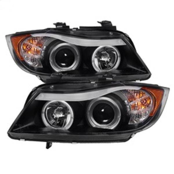 Spyder BMW E90 3-Series 06-08 Projector LED Halo Amber Reflector Rplc Bulb Blk PRO-YD-BMWE9005-AM-BK - Bull Strap