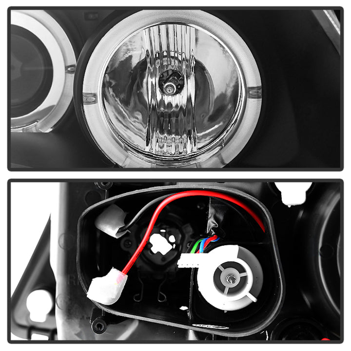 Spyder BMW E90 3-Series 06-08 Projector LED Halo Amber Reflector Rplc Bulb Blk PRO-YD-BMWE9005-AM-BK - Bull Strap