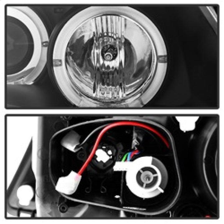 Spyder BMW E90 3-Series 06-08 Projector LED Halo Amber Reflector Rplc Bulb Blk PRO-YD-BMWE9005-AM-BK - Bull Strap