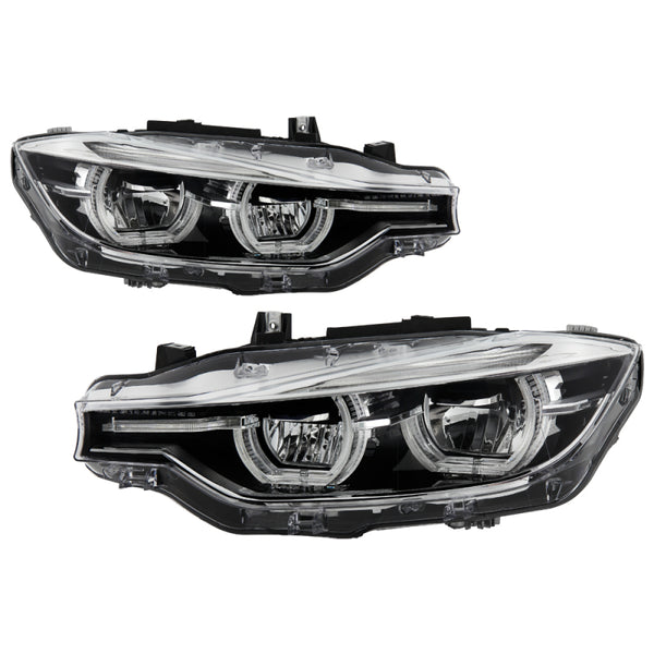 Spyder BMW F30 3 Series 4Dr LED Projector Headlights Chrome PRO-JH-BF3012H-4D-LED-C - Bull Strap