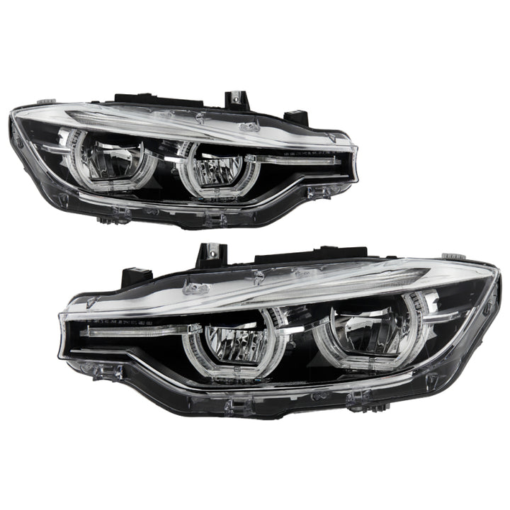 Spyder BMW F30 3 Series 4Dr LED Projector Headlights Chrome PRO-JH-BF3012H-4D-LED-C - Bull Strap