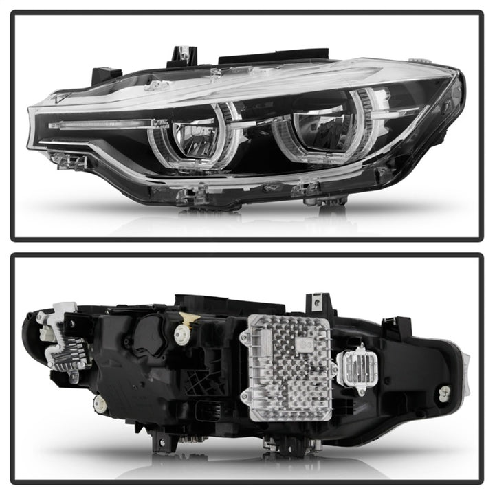 Spyder BMW F30 3 Series 4Dr LED Projector Headlights Chrome PRO-JH-BF3012H-4D-LED-C - Bull Strap