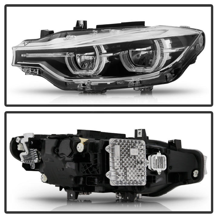 Spyder BMW F30 3 Series 4Dr LED Projector Headlights Chrome PRO-JH-BF3012H-4D-LED-C - Bull Strap