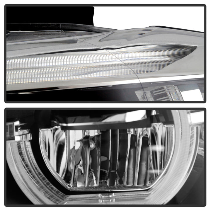 Spyder BMW F30 3 Series 4Dr LED Projector Headlights Chrome PRO-JH-BF3012H-4D-LED-C - Bull Strap