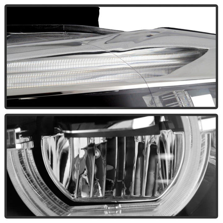 Spyder BMW F30 3 Series 4Dr LED Projector Headlights Chrome PRO-JH-BF3012H-4D-LED-C - Bull Strap