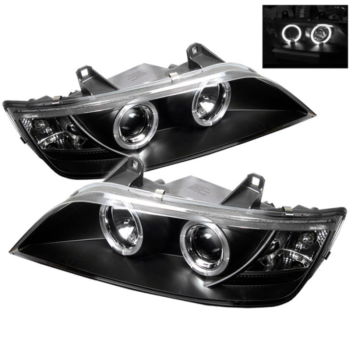 Spyder BMW Z3 96-02 Projector Headlights LED Halo Black High H1 Low H1 PRO-YD-BMWZ396-HL-BK - Bull Strap