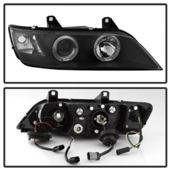 Spyder BMW Z3 96-02 Projector Headlights LED Halo Black High H1 Low H1 PRO-YD-BMWZ396-HL-BK - Bull Strap